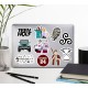 Teen Wolf Film-Dizi Laptop Notebook Tablet Etiket Sticker Set P1