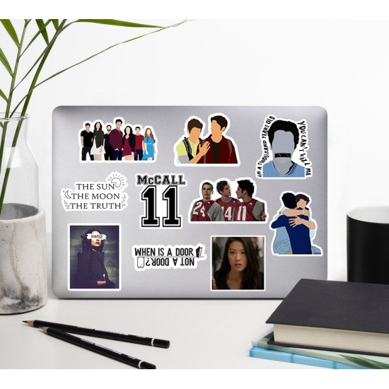 Teen Wolf Film-Dizi Laptop Notebook Tablet Etiket Sticker Set P2