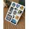Van Gogh Premium 3D Görünümlü Göz Alıcı Parlak Kabartmalı Sticker Seti - Telefon Kılıfı Süsü, Etiket
