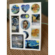 Van Gogh Premium 3D Görünümlü Göz Alıcı Parlak Kabartmalı Sticker Seti - Telefon Kılıfı Süsü, Etiket