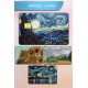 Van Gogh Temalı Kart Kaplama Sticker Kart Etiketi Paket 1 (4 Adet)