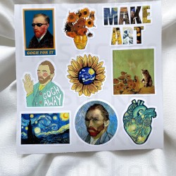 Van Gogh Sanat Art Mental Temalı Laptop Notebook Tablet Etiket Sticker P1