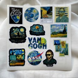 Van Gogh Sanat Art Mental Temalı Laptop Notebook Tablet Etiket Sticker P2