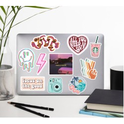 Vsco Temalı Motivasyon Ajanda Çıkartma Laptop Valiz Tablet Notebook Cute Etiket Sticker Seti P1