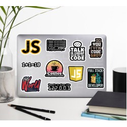 Yazılım & Yazılımcı Software Developer Laptop Notebook Tablet Etiket Sticker Set P43