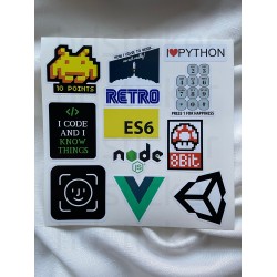 Yazılım & Yazılımcı Software Developer Laptop Notebook Tablet Etiket Sticker P12