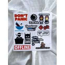 Yazılım & Yazılımcı Laptop Notebook Tablet Sticker P13