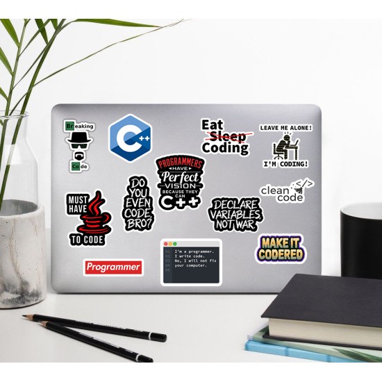 Yazılım & Yazılımcı Laptop Notebook Tablet Sticker P20