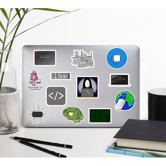 Yazılım & Yazılımcı Software Developer Laptop Notebook Tablet Etiket Sticker P25