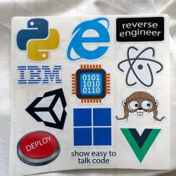 Yazılım & Yazılımcı Software Developer Laptop Notebook Tablet Etiket Sticker P29