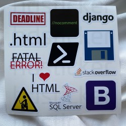 Yazılım & Yazılımcı Software Developer Laptop Notebook Tablet Etiket Sticker P31