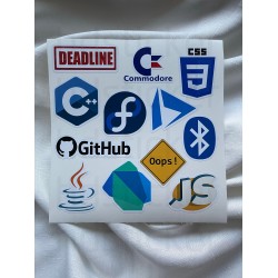 Yazılım & Yazılımcı Software Developer Laptop Notebook Tablet Etiket Sticker P35