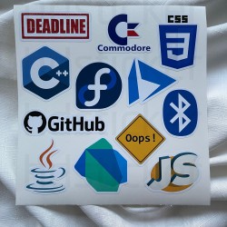 Yazılım & Yazılımcı Software Developer Laptop Notebook Tablet Etiket Sticker P35