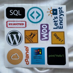 Yazılım & Yazılımcı Software Developer Laptop Notebook Tablet Etiket Sticker P36