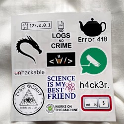 Yazılım & Yazılımcı Software Developer Laptop Notebook Tablet Etiket Sticker P6