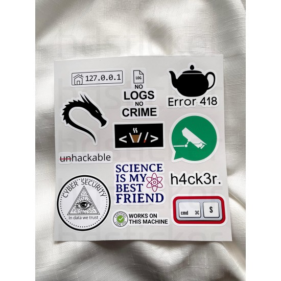 Yazılım & Yazılımcı Software Developer Laptop Notebook Tablet Etiket Sticker P6