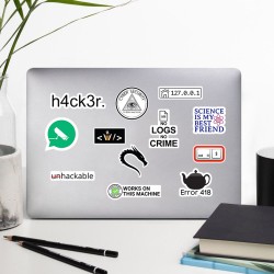 Yazılım & Yazılımcı Software Developer Laptop Notebook Tablet Etiket Sticker P6