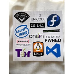 Yazılım & Yazılımcı Software Developer Laptop Notebook Tablet Etiket Sticker P7