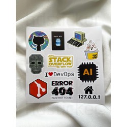 Yazılım & Yazılımcı Software Developer Laptop Notebook Tablet Etiket Sticker P8