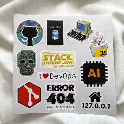 Yazılım & Yazılımcı Software Developer Laptop Notebook Tablet Etiket Sticker P8