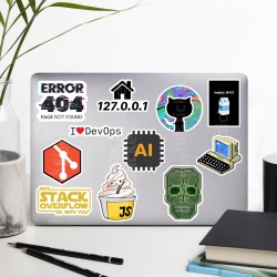 Yazılım & Yazılımcı Software Developer Laptop Notebook Tablet Etiket Sticker P8