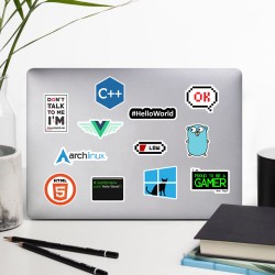 Yazılım & Yazılımcı Software Developer Laptop Notebook Tablet Etiket Sticker P9