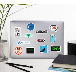 Yazılım & Yazılımcı Laptop Notebook Tablet Sticker P9