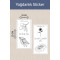 Yıkanabilir 2 Adet Yağdanlık Yağlık Zeytinyağı Ayçiçek Yağı Şişe Sticker Etiket P2