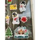 Yılbaşı Yeni Yıl Noel Temalı Cam Pencere Duvar Çocuk Odası Süsleme Sticker Seti Etiket 14 Adet P1