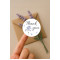 126 Adet Thank You Sticker - 3 cm Yuvarlak Etiket - Hediye Ambalaj Paketleme Etiketi
