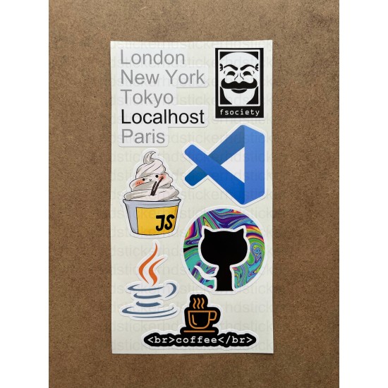 46 Adet Yazılım & Yazılımcı Software Developer Laptop Notebook Tablet Etiket Sticker Set P54 46 Adet Yazılım & Yazılımcı Software Developer Laptop Notebook Tablet Etiket Sticker Set P54