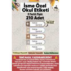 İsme Özel Okul Etiketi Kalem Defter Etiketi Özel İsim Yazılabilen Sticker Etiket 210 Adet P23 İsme Özel Okul Etiketi Kalem Defter Etiketi Özel İsim Yazılabilen Sticker Etiket 210 Adet P23