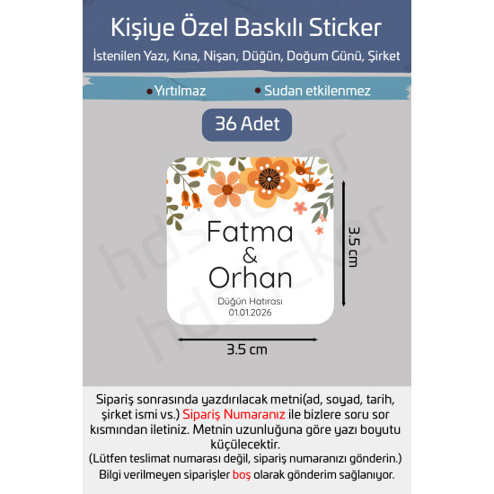 Kişiye Özel Kına Nişan Nikah Düğün Sünnet Paketleme Bebek Firma Etiket Sticker Hediye Çikolata 50 Kişiye Özel Kına Nişan Nikah Düğün Sünnet Paketleme Bebek Firma Etiket Sticker Hediye Çikolata 50