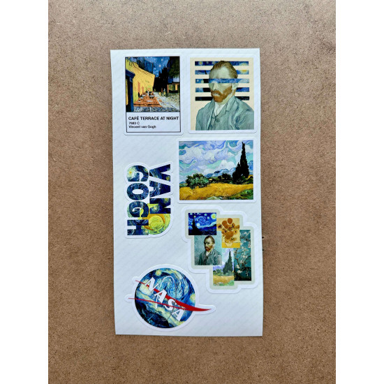Van Gogh Sanat Art Mental Temalı Laptop Notebook Tablet Etiket Sticker P2